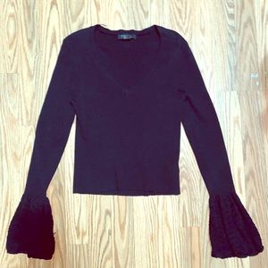 Long sleeve crop top